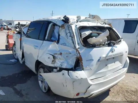 JTEDS42AX92092711 — 2009 Toyota Highlander, фото 3 с аукциона IAAI, Переворот