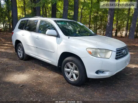 JTEES41AX92126426 — 2009 Toyota Highlander, Естественный износ, фото до ремонта