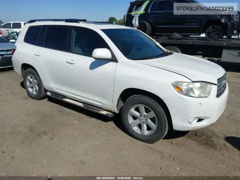 2010 Toyota Highlander Se V6 VIN 5TDKK3EH3AS023399 фото 2