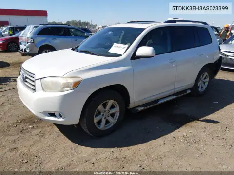 2010 Toyota Highlander Se V6 VIN 5TDKK3EH3AS023399 фото 3