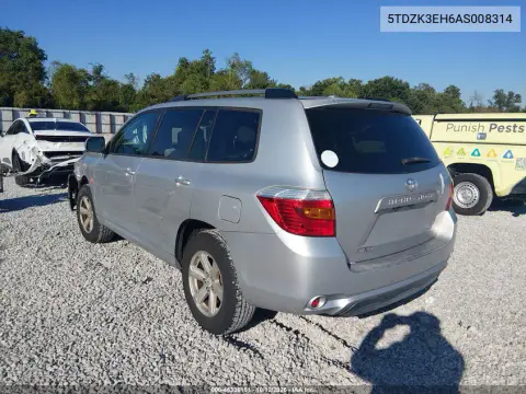 2010 Toyota Highlander Base V6 VIN 5TDZK3EH6AS008314 фото 4