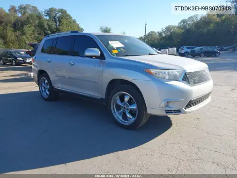 5TDDK3EH9BS070348 — 2011 Toyota Highlander, Левая сторона, фото до ремонта