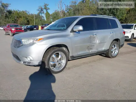 2011 Toyota Highlander Limited V6 VIN 5TDDK3EH9BS070348 фото 3