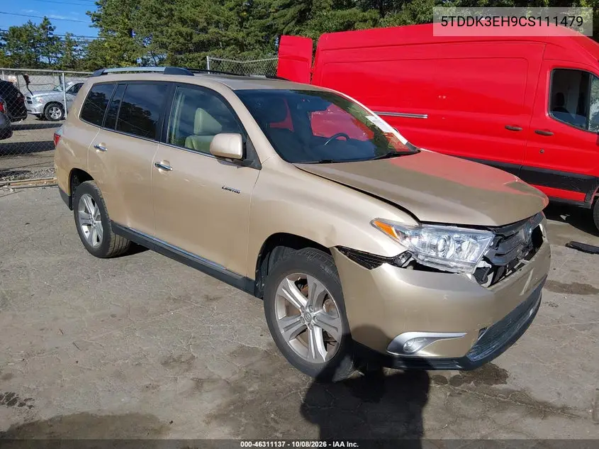 2012 Toyota Highlander Limited V6 VIN 5TDDK3EH9CS111479 фото 1