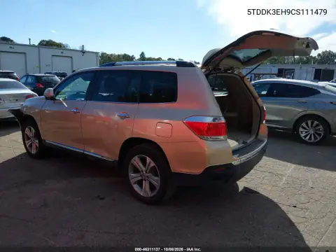 2012 Toyota Highlander Limited V6 VIN 5TDDK3EH9CS111479 фото 3