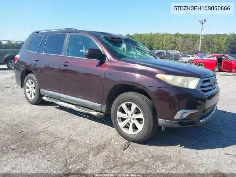 5TDZK3EH1CS050666 — 2012 Toyota Highlander, Левая сторона, фото до ремонта