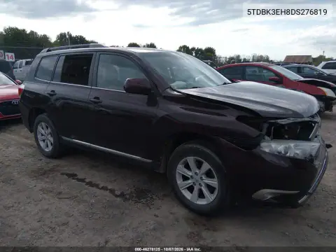 5TDBK3EH8DS276819 — 2013 Toyota Highlander, Повреждения со всех сторон, фото до ремонта