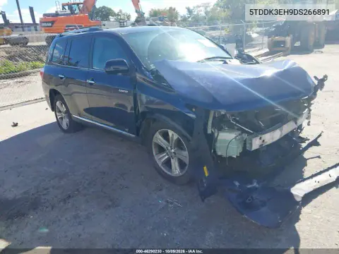 5TDDK3EH9DS266891 — 2013 Toyota Highlander, Передняя часть, фото до ремонта