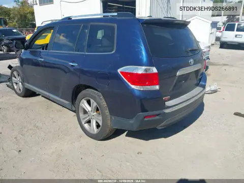 2013 Toyota Highlander Limited V6 VIN 5TDDK3EH9DS266891 фото 3