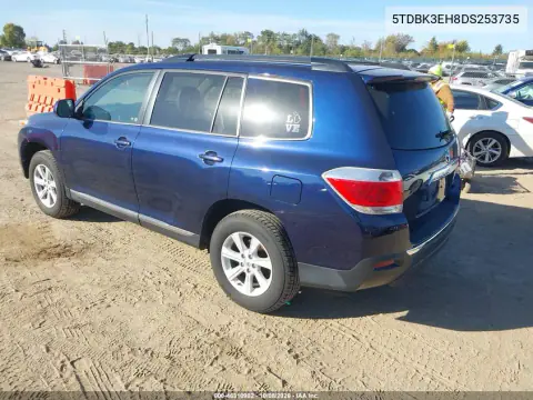 2013 Toyota Highlander Se V6 VIN 5TDBK3EH8DS253735 фото 4