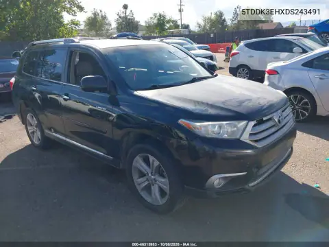 5TDDK3EHXDS243491 — 2013 Toyota Highlander, Естественный износ, фото до ремонта