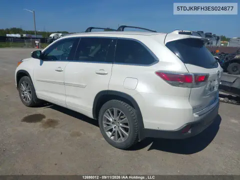 2014 Toyota Highlander Xle VIN 5TDJKRFH3ES024877 фото 4