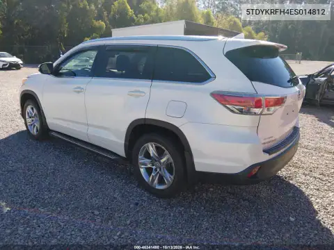 5TDYKRFH4ES014812 — 2014 Toyota Highlander, фото 4 с аукциона IAAI, Боковая часть