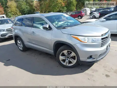 5TDDKRFH5FS126308 — 2015 Toyota Highlander, Биологическая опасность, фото до ремонта