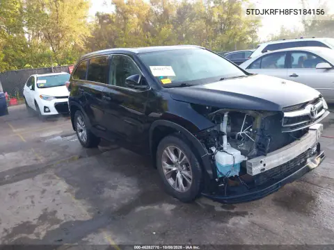5TDJKRFH8FS184156 — 2015 Toyota Highlander, Передняя часть, фото до ремонта