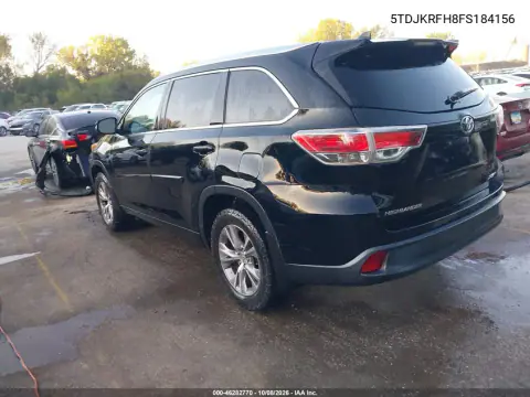 2015 Toyota Highlander Xle V6 VIN 5TDJKRFH8FS184156 фото 4