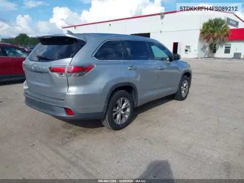 2015 Toyota Highlander Xle V6 VIN 5TDKKRFH4FS089212 фото 5