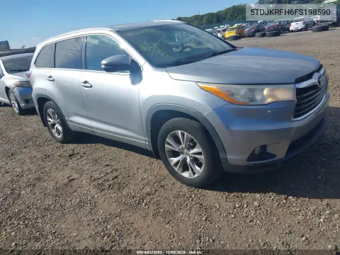 5TDJKRFH6FS198590 — 2015 Toyota Highlander, Естественный износ, фото до ремонта
