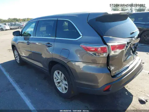 2016 Toyota Highlander Le V6 VIN 5TDBKRFH5GS339882 фото 4