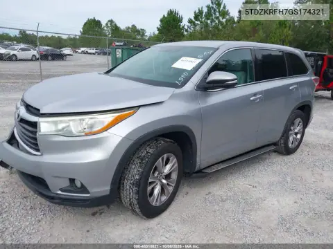 2016 Toyota Highlander Le Plus V6 VIN 5TDZKRFH7GS174321 фото 3