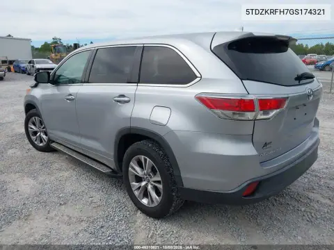 2016 Toyota Highlander Le Plus V6 VIN 5TDZKRFH7GS174321 фото 4