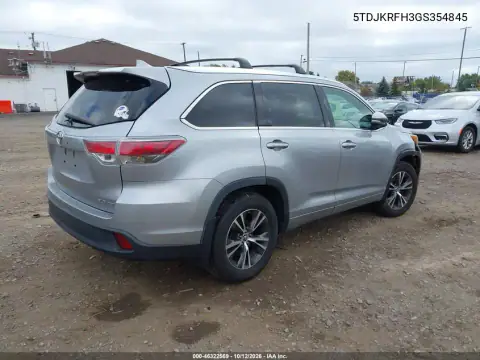 2016 Toyota Highlander Xle V6 VIN 5TDJKRFH3GS354845 фото 5