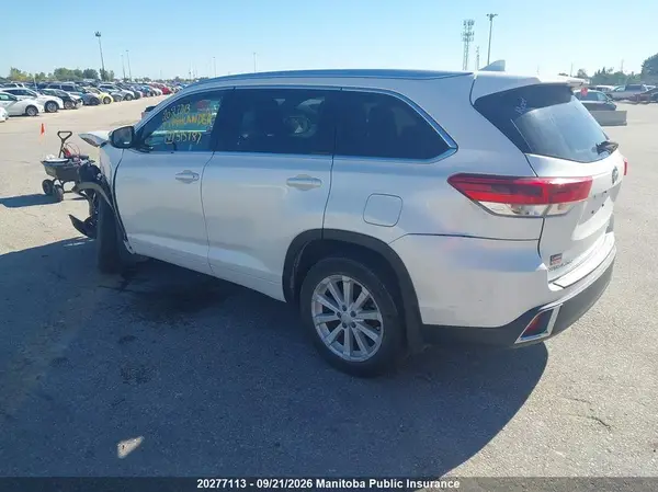 5TDJZRFH1HS515187 — 2017 Toyota Highlander, фото 3 с аукциона IAAI 29.09.2026, Передняя часть слева