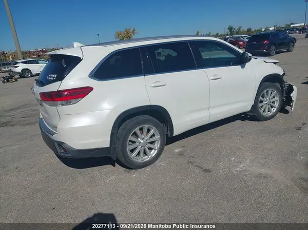 5TDJZRFH1HS515187 — 2017 Toyota Highlander, фото 4 с аукциона IAAI 29.09.2026, Передняя часть слева