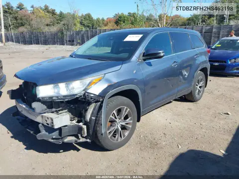 2017 Toyota Highlander Le VIN 5TDBZRFH2HS463198 фото 3