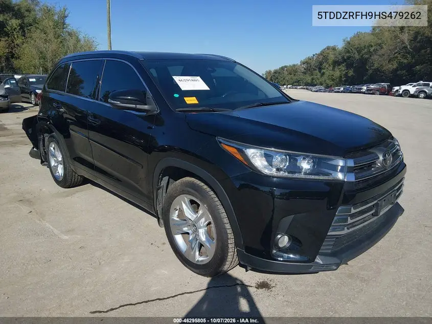 2017 Toyota Highlander Limited VIN 5TDDZRFH9HS479262 фото 2