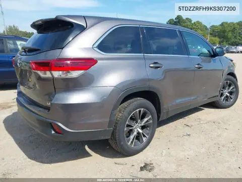2019 Toyota Highlander Le Plus VIN 5TDZZRFH9KS307200 фото 4