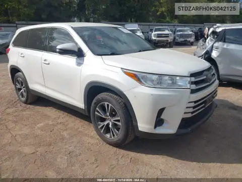 5TDZARFH0KS042125 — 2019 Toyota Highlander, фото 2 с аукциона IAAI, Левый бок