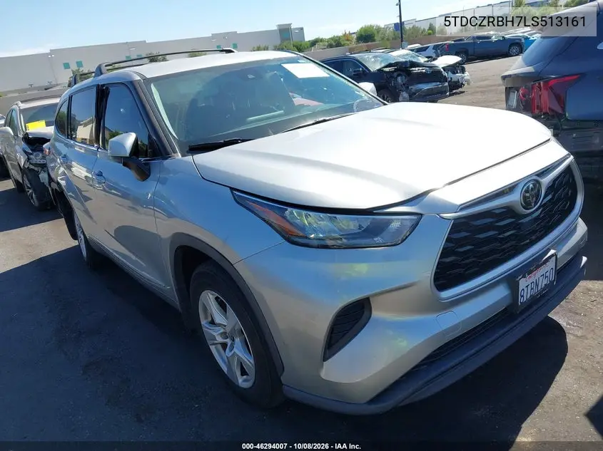 2020 Toyota Highlander L VIN 5TDCZRBH7LS513161 фото 2