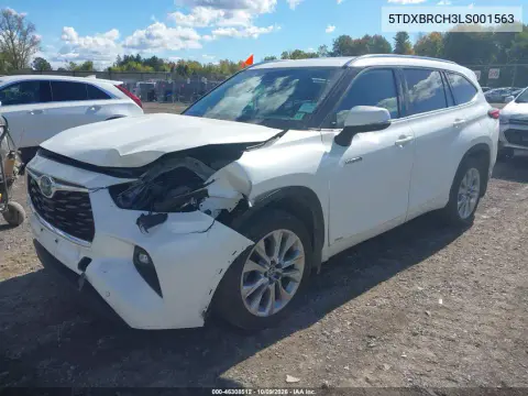 2020 Toyota Highlander Hybrid Limited VIN 5TDXBRCH3LS001563 фото 3