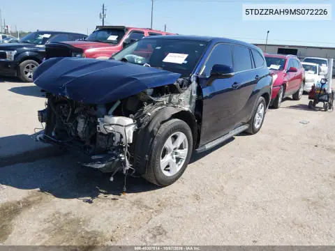 2021 Toyota Highlander L/Le VIN 5TDZZRAH9MS072226 фото 3