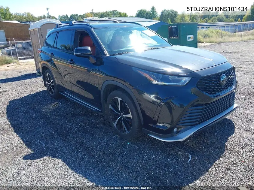 2022 Toyota Highlander Xse VIN 5TDJZRAH0NS101434 фото 2