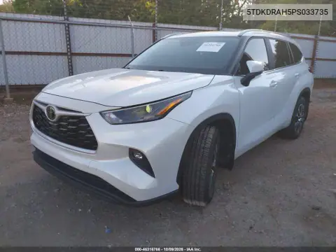 2023 Toyota Highlander Xle VIN 5TDKDRAH5PS033735 фото 3