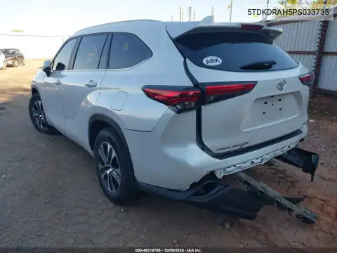2023 Toyota Highlander Xle VIN 5TDKDRAH5PS033735 фото 4