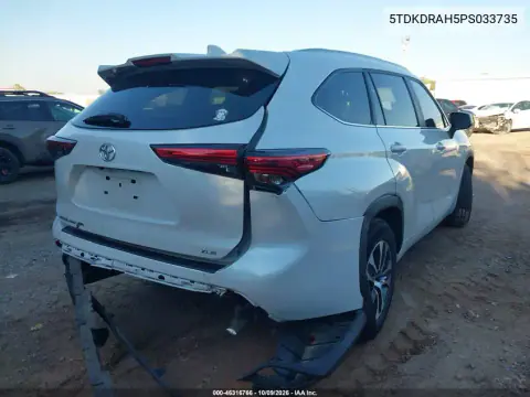 2023 Toyota Highlander Xle VIN 5TDKDRAH5PS033735 фото 5