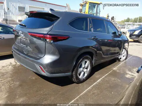 5TDKDRAH2PS033398 — 2023 Toyota Highlander, фото 4 с аукциона IAAI, Опрокидывание