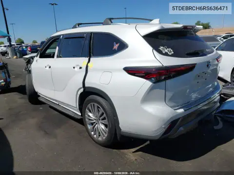 2024 Toyota Highlander Hybrid Platinum VIN 5TDEBRCH6RS636471 фото 3