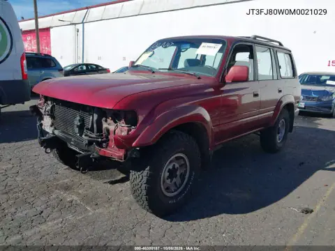 1991 Toyota Land Cruiser Fj80 VIN JT3FJ80W0M0021029 фото 2