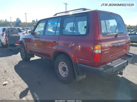 1991 Toyota Land Cruiser Fj80 VIN JT3FJ80W0M0021029 фото 3