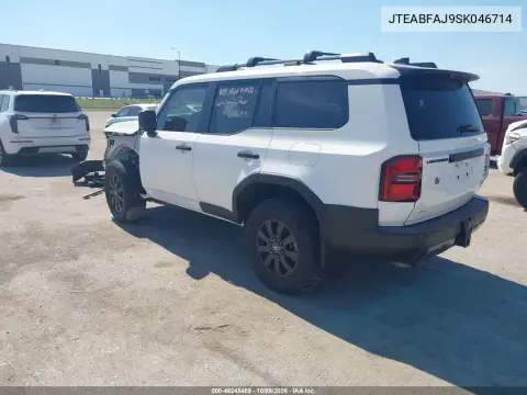 2025 Toyota Land Cruiser VIN JTEABFAJ9SK046714 фото 4