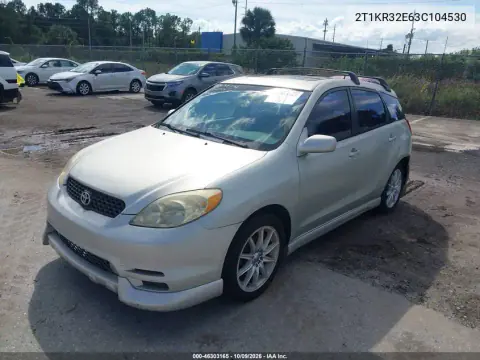 2003 Toyota Matrix Xr VIN 2T1KR32E63C104530 фото 3