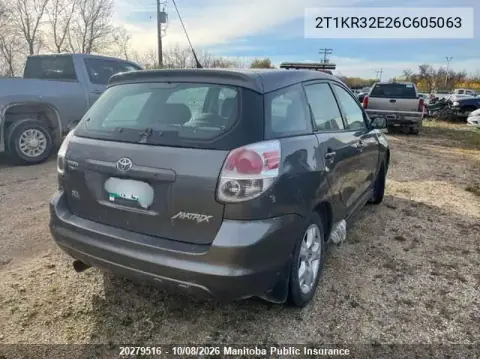 2006 Toyota Matrix Xr VIN 2T1KR32E26C605063 фото 4