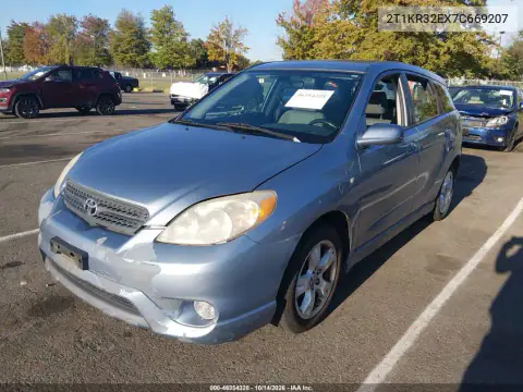 2T1KR32EX7C669207 — 2007 Toyota Matrix, фото 3 с аукциона IAAI, Передняя часть