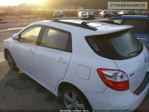 2010 Toyota Matrix S VIN 2T1KE4EE4AC040174 фото 4