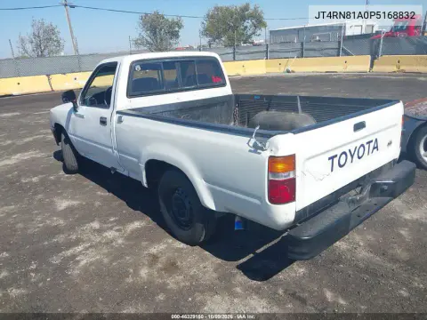 1993 Toyota Pickup 1/2 Ton Short Wheelbase VIN JT4RN81A0P5168832 фото 4