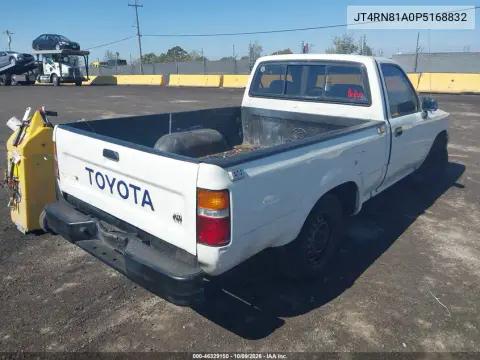 1993 Toyota Pickup 1/2 Ton Short Wheelbase VIN JT4RN81A0P5168832 фото 5